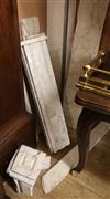 A Victorian marble fire surround (dismantled) W.170cm                                                                                  