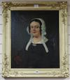 Victorian School, oil on canvas, Portrait of Mrs Beaton Sudeley of Winchcombe, Gloucestershire 1871, 59 x 48cm                         