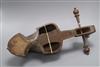 An Afghan carved Rubab, lacks strings                                                                                                  