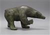 Rene Rovellotti (French b. 1941), Standing Bear, bronze, signed and numbered 3/8, L 31cm                                               