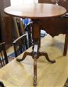 A mahogany tilt top tripod table W.58cm                                                                                                