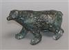 Rene Rovellotti (French b. 1941), Standing Bear, bronze, signed and numbered 4/8, L 24.5cm Height 15cm                                 