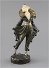 A. Gilbert. An Art Deco ivory and bronze figure of a Pierrette, H. 22cm                                                                