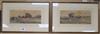 Philip H. Rideout (1850-1920), pair of watercolours, coaching scenes, signed 14 x 33cm                                                 