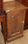 A Victorian pine bedside cabinet H.71cm                                                                                                