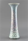 A tall Ruskin high fired vase, dated 1925, H. 33.8cm                                                                                   