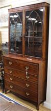 A secretaire bookcase W.107cm                                                                                                          