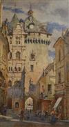 Andrew B. Donaldson (1840-1919), watercolour, 'Loches', 45 x 25cm                                                                      