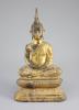 A Thai gilt bronze seated figure of Buddha, 18th/19th century, 33 cm high                                                                                                                                                   