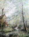 Gaston Thierry (1922-) Le Moulin D'Antoinette 32 x 25.75in.                                                                            