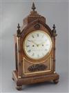 A 19th century rosewood bracket clock, Barraud & Laud, 14 Bishopsgate, height 21.5in.                                                  