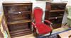 A pair of Globe Wernicke mahogany three-tier bookcases w.86.5cm                                                                        