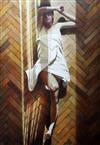 § Maxwell Doig 'Figure on Parquet Floor' 60.5 x 43in.                                                                                  