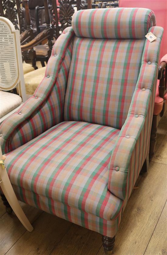 Green Tartan Armchair - Chas Green Plaid Chair | Plaid chair, Armchair