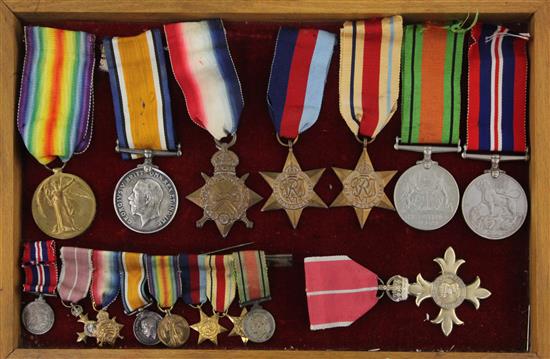 A WWI / WWII Military OBE group of seven medals to G. Jenkins, Bimbashi Service with RN A WWI / WWII Military OBE group of seven medals to G. Jenkins, Bimbashi Service with RN