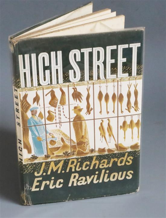 Richards, J.M - High Street, illustrated by Eric Ravilious, with 24 coloured lithographs, Country Life, Curwen