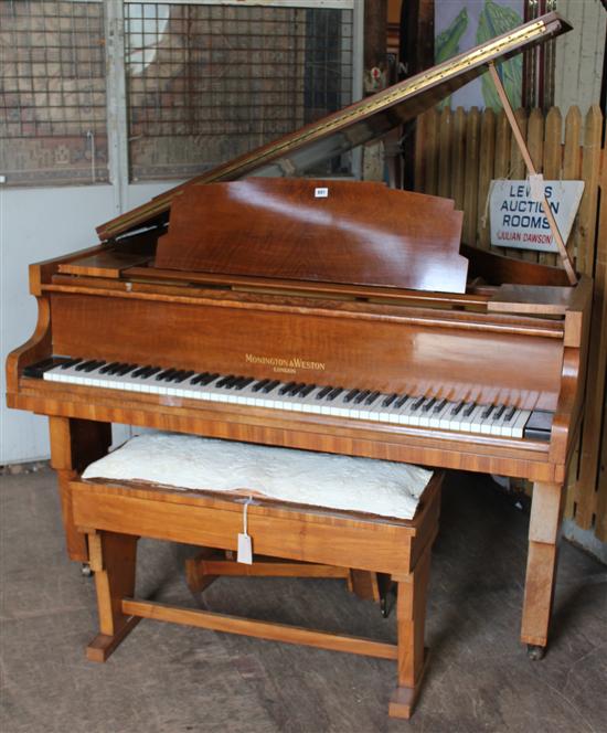 monington and weston baby grand piano serial number