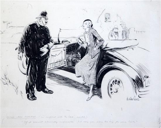 Bertram Prance (b.1899) Young lady motorist (in conflict with the law nastily) - If it wasnt absurdly impossible I would say you were Bertram Prance (b.1899) Young lady motorist (in conflict with the law nastily) - If it wasnt absurdly impossible I would say you were