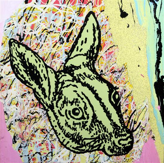 § Dan Baldwin (1972-) Untitled 24 x 24in., unframed § Dan Baldwin (1972-) Untitled 24 x 24in., unframed