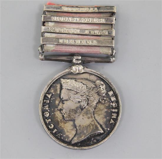 A Military General Service Medal 1793-1814 awarded to Kenneth Snodgrass, Capt 52nd Foot