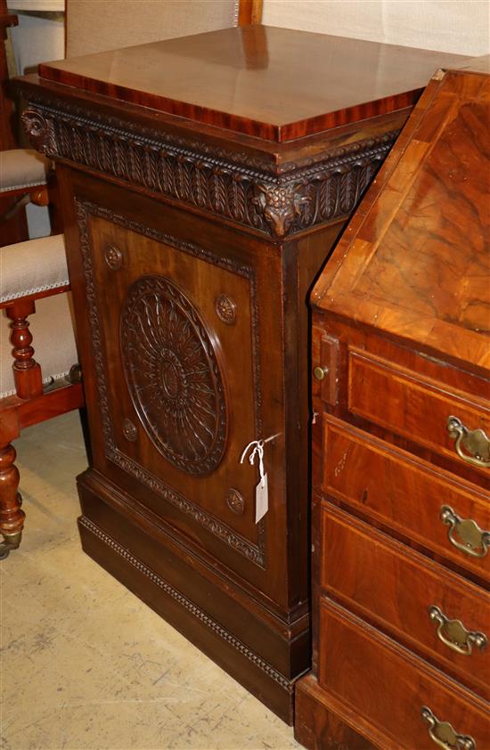 An Edwardian Adam design pedestal cupboard, W.61cm, D.51cm, H.96cm An Edwardian Adam design pedestal cupboard, W.61cm, D.51cm, H.96cm