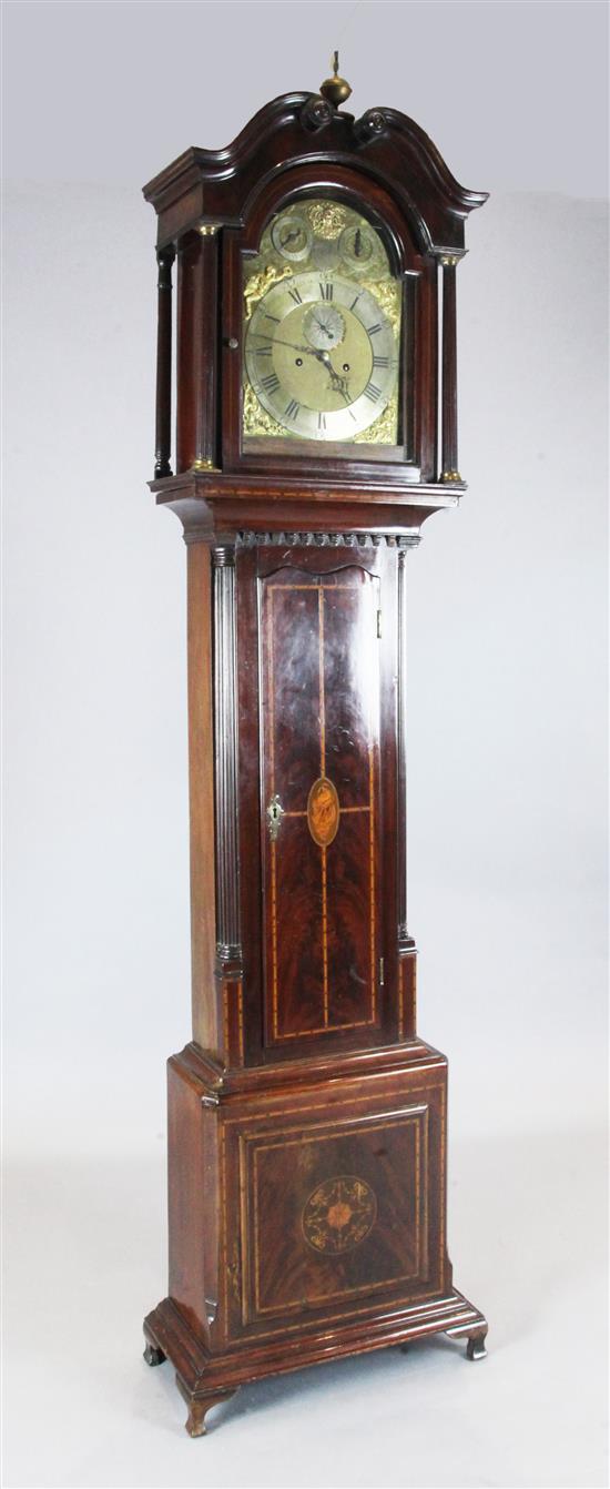 An 18th century and later mahogany longcase clock, Carter of Uxbridge, 7ft 8.5in. An 18th century and later mahogany longcase clock, Carter of Uxbridge, 7ft 8.5in.