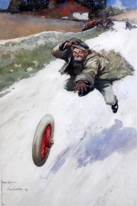 Lawson Wood (1878-1957) For wheel or woa, 14 x 9.5in. Lawson Wood (1878-1957) For wheel or woa, 14 x 9.5in.