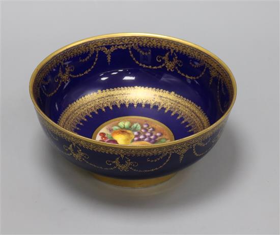 George Jones for Crescent China. A powder blue bowl, diameter 22cm