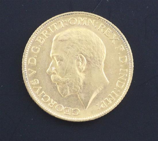 A George V gold sovereign 1925, London mint, NEF