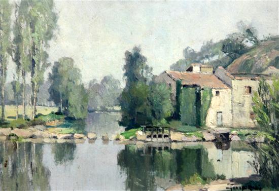 § Georges Robin (1903-2003) Moulin Pres du Clisson Vendée 9 x 13.25in. § Georges Robin (1903-2003) Moulin Pres du Clisson Vendée 9 x 13.25in.