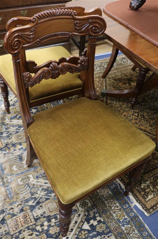 A set of six Regency dining chairs A set of six Regency dining chairs
