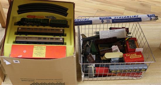 A toy train set, truck etc. A toy train set, truck etc.