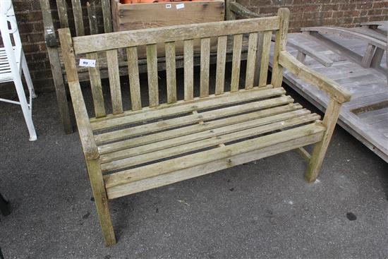 Wooden garden bench Sale 270415 - Lot 923 - - Gorringe's