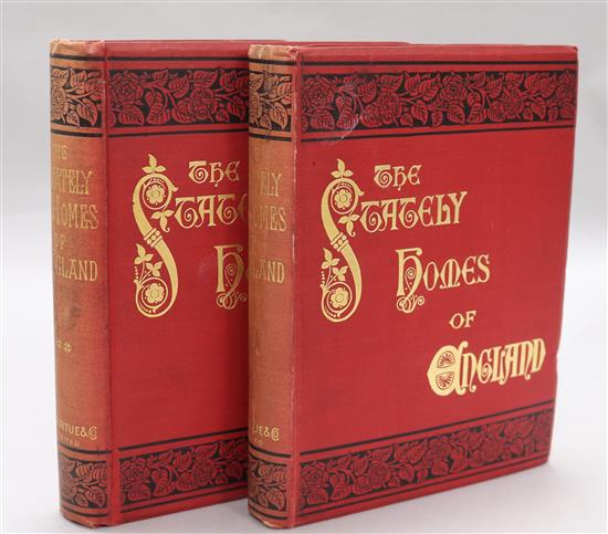 Jewitt, Llewellyn and Hall, Samuel Carter - The Stately Homes of England, 2nd series, 2 vols, Jewitt, Llewellyn and Hall, Samuel Carter - The Stately Homes of England, 2nd series, 2 vols,
