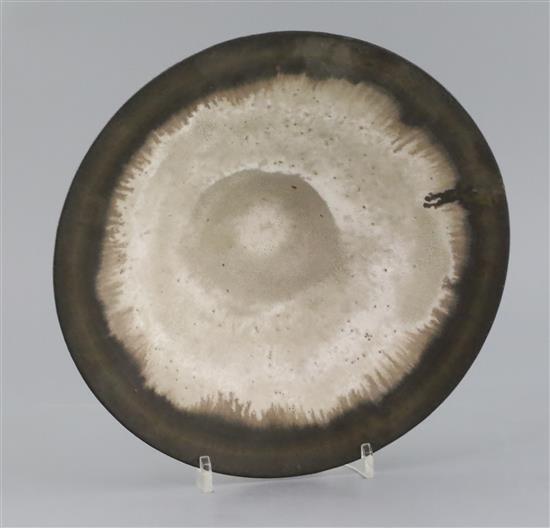 Dame Lucie Rie (1902-1995). A fine stoneware conical bowl, 25.5cm diameter, H. 9cm Dame Lucie Rie (1902-1995). A fine stoneware conical bowl, 25.5cm diameter, H. 9cm
