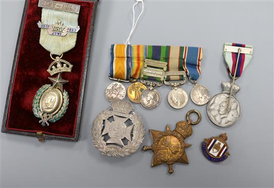 A set of miniature medals and other medals badges etc. A set of miniature medals and other medals badges etc.