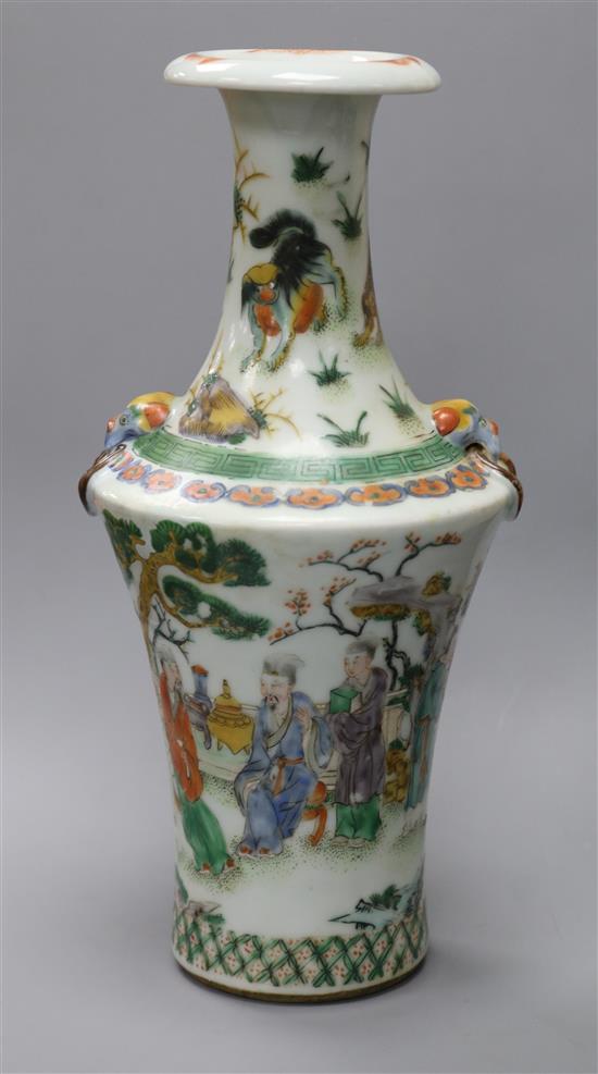 A Chinese famille verte vase A Chinese famille verte vase