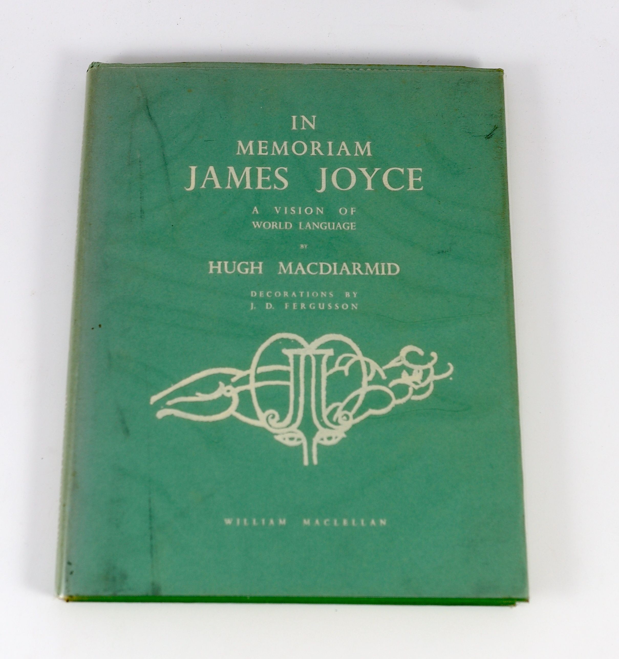 MacDiarmid, Hugh - In Memoriam James Joyce from a Vision of World Language. 1st ed. with numerous text illustrations, publishers cloth with gilt letters direct on spine and device on upper. Original titled d/j. Dyed top
