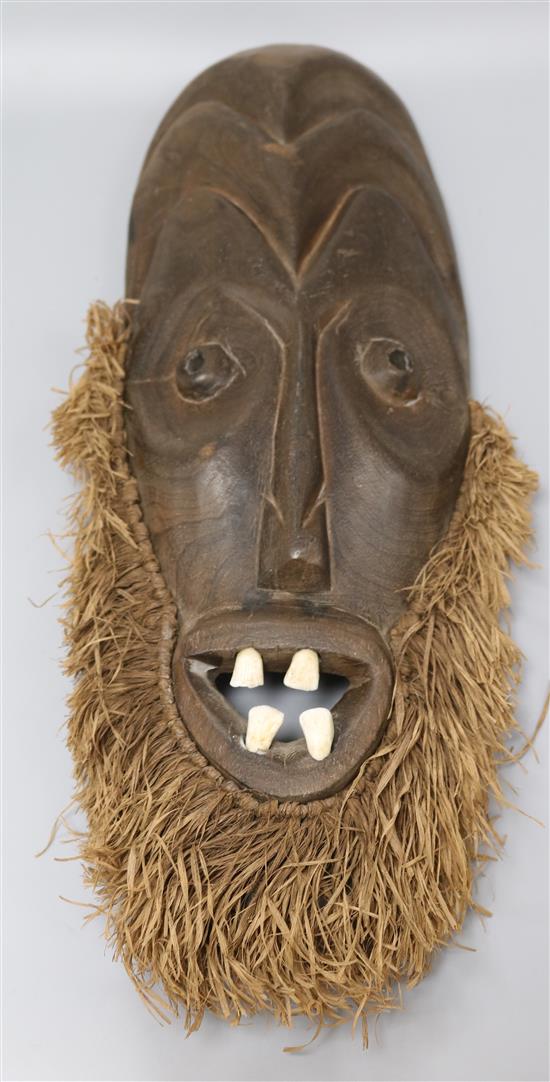 An African tribal mask height 47cm An African tribal mask height 47cm