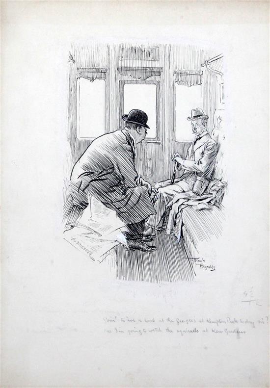 Frank Reynolds (1876-1953) Going to ave a look at the gee gees at Kempton Park today sir, no I am going to watch the squirrels at Kew Frank Reynolds (1876-1953) Going to ave a look at the gee gees at Kempton Park today sir, no I am going to watch the squirrels at Kew
