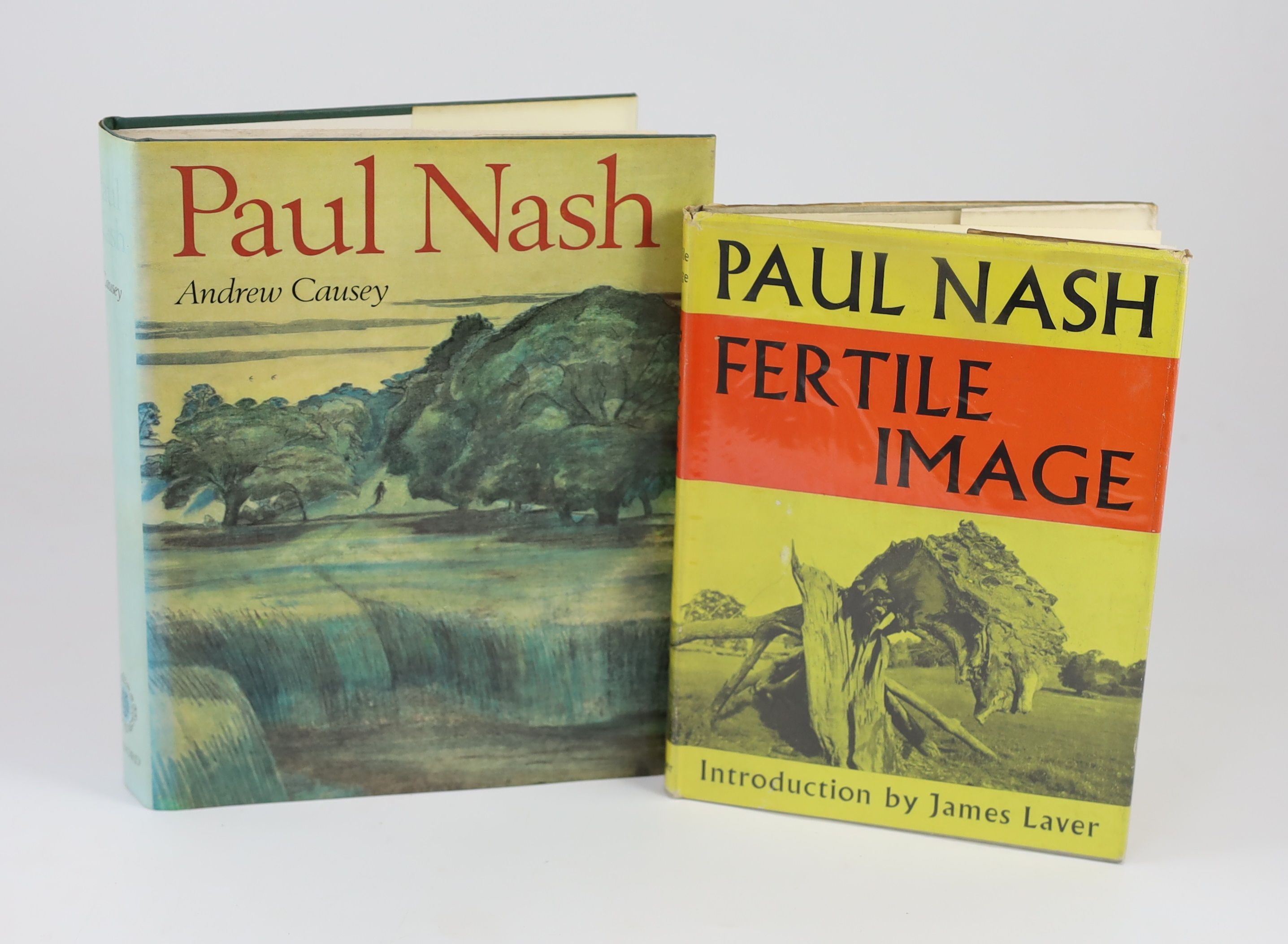 Causey, Andrew - Paul Nash. Adorned with numerous illustration, coloured and black and white. Publishers cloth with gilt letters on spine, original dust jacket. 4to. Clarendon Press, Oxford, 1980., slight rubbing to cove