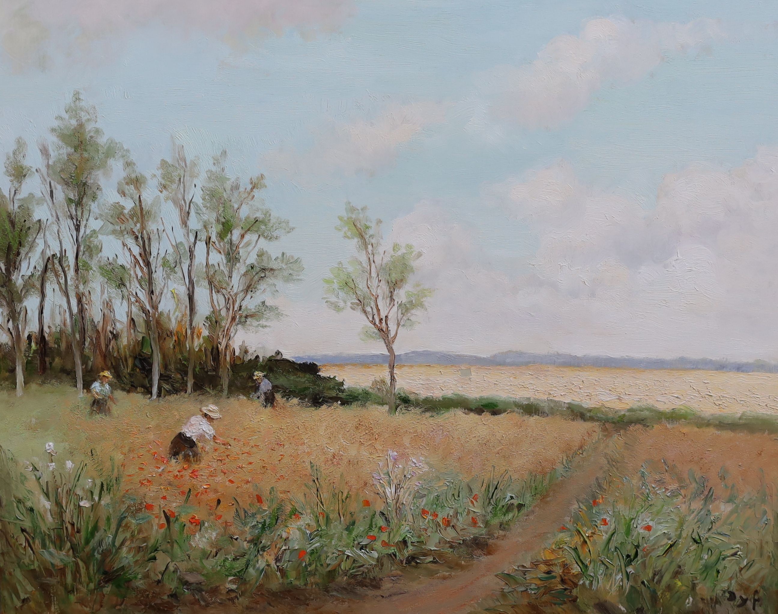 Marcel Dyf (French, 1899-1985), 'Ceuilleuses en Bretagne', oil on canvas, 58 x 71cm
