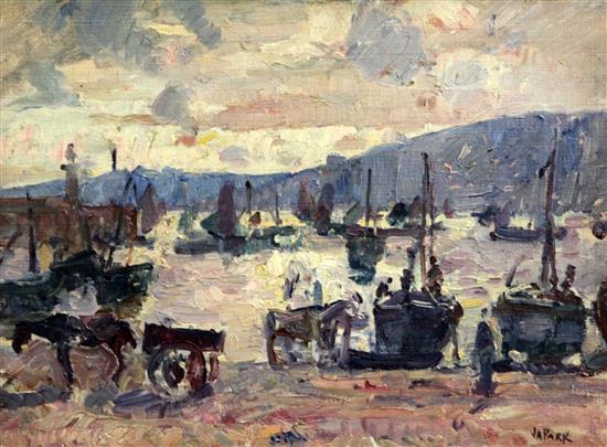 § John Anthony Park (1880-1962) The return of the fishing fleet 11.5 x 15.5in. § John Anthony Park (1880-1962) The return of the fishing fleet 11.5 x 15.5in.