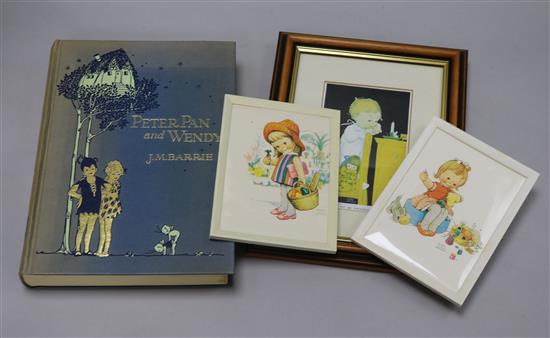 A collection of Lucy Attwell postcards etc A collection of Lucy Attwell postcards etc