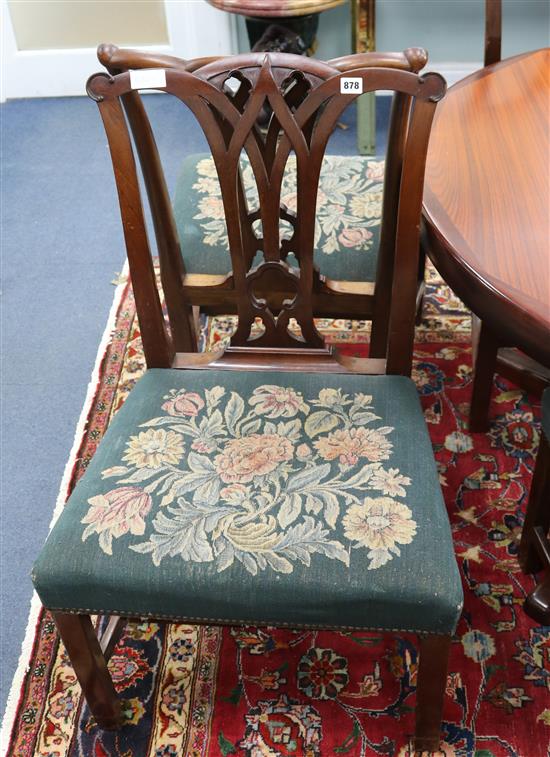 A set of ten Chippendale-style mahogany chairs A set of ten Chippendale-style mahogany chairs