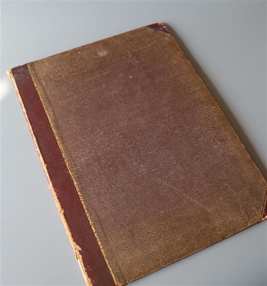Westall, William A.R.A. - Views of The Lake and of the Vale of Keswick, folio, half morocco, with 11 (of 12) Westall, William A.R.A. - Views of The Lake and of the Vale of Keswick, folio, half morocco, with 11 (of 12)