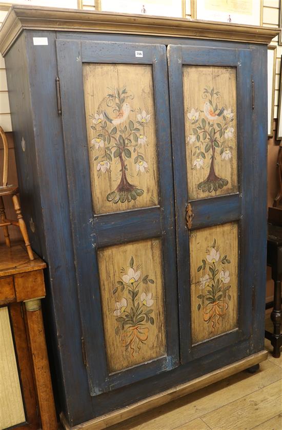 A painted armoire  H 181cm Sale 180917 Lot 706 