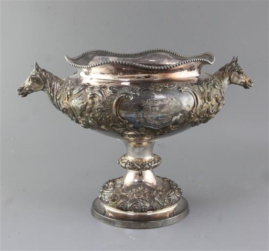 An impressive Victorian silver trophy centrepiece The Warwick Cup, by Robert Hennell IV, An impressive Victorian silver trophy centrepiece The Warwick Cup, by Robert Hennell IV,