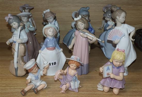 Fifteen Nao figures of children Fifteen Nao figures of children
