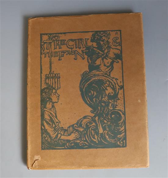 Phillpotts, Eden - The Girl and the Faun, illustrated by Frank Brangwyn, quarto, cloth with d.j., Phillpotts, Eden - The Girl and the Faun, illustrated by Frank Brangwyn, quarto, cloth with d.j.,